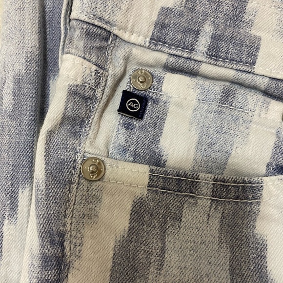 AG ~ Women’s The Stilt Cigarette Leg Denim Jeans IKAT pattern (Chevron) Size 28R - Picture 6 of 13